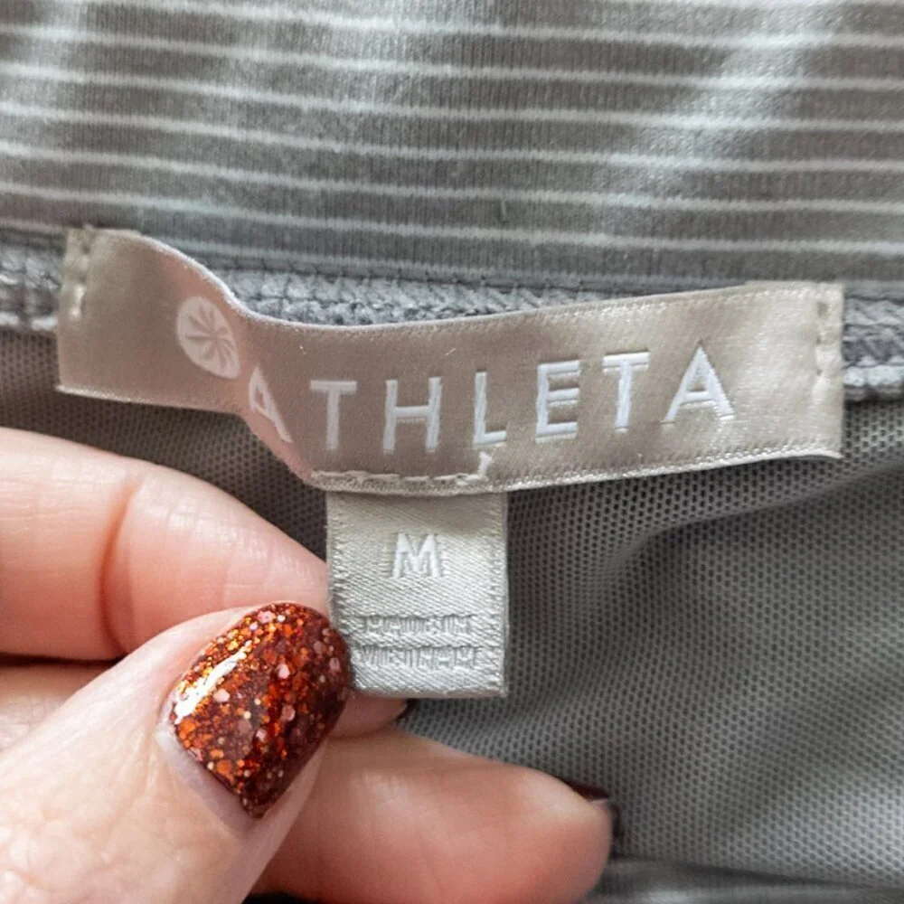 Athleta Stripe Modern Metro Shortie 3.5